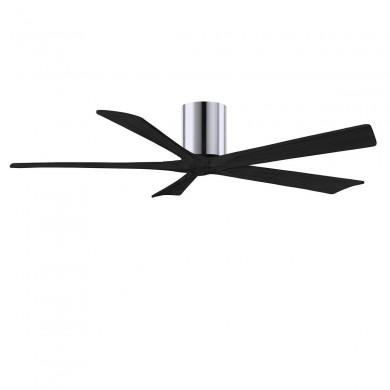 Ventilateur de Plafond Irene-5H 152cm Chromé Poli Noir ATLAS FAN IR5H-CR-BK-60