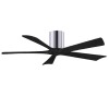 Ventilateur Plafond Irene-5H 132cm Chromé Poli Noir ATLAS FAN IR5H-CR-BK-52