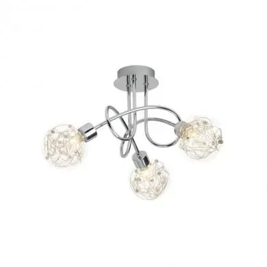 Plafonnier spirale à 3 lumières JOYA 3x33W G9 CHROME BRILLIANT 00233/15