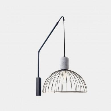 Applique murale Contrast 60W Ciment Noir 05-6414-DC-05 LEDS C4 05-6414-DC-05