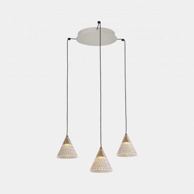 Suspension Veneto 18,4W Blanc Sablé LEDS C4 15-7590-14-DO