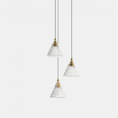 Suspension Veneto 18,4W Noir Sablé LEDS C4 15-7590-60-DO