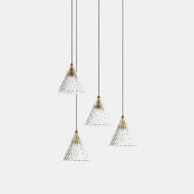 Suspension Veneto 22,5W Noir Sablé LEDS C4 15-7591-60-DO