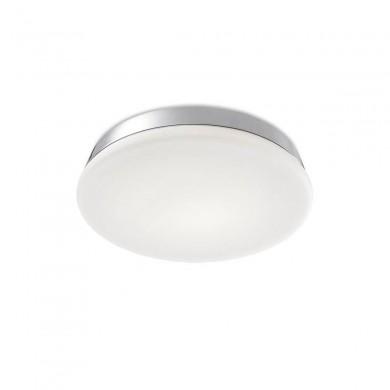 Plafonnier Salle de Bain Circle 22,4W Chrome Blanc LEDS C4 15-6429-21-F9