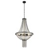 Lustre Montgolfière Baguette 5x60W E14 Noir Laiton SEARCHLIGHT 86353-5BK