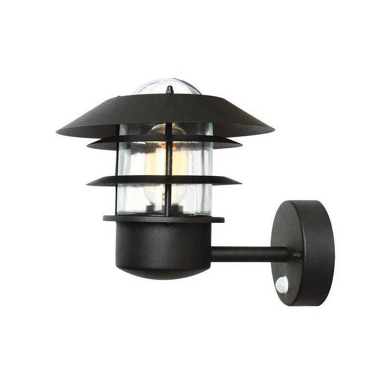 Applique Murale Exterieur Helsingor Noir 1x60W E27 PIR ELSTEAD LIGHTING HELSINGOR PIR BK