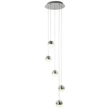 Suspension Boule Marbles 5W LED Chrome Argent SEARCHLIGHT 5845-5CC