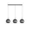 Suspension Boule Amsterdam 3x10W E27 Noir Fumé SEARCHLIGHT 1023-3SM