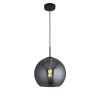 Suspension Boule Amsterdam 1x60W E27 Noir Fumé SEARCHLIGHT 1031-1SM