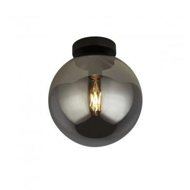 Plafonnier Boule Amsterdam 1x60W E27 Noir Fumé SEARCHLIGHT 1032-1SM