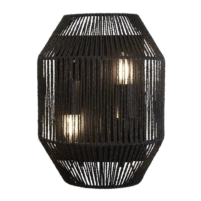 Applique Murale Wicker 2x40W E27 Noir Mat SEARCHLIGHT 11201-2BK