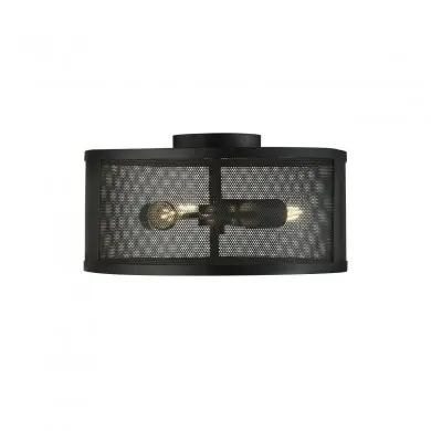 Plafonnier Fishnet 3x60W E27 Noir Mat H- SC_2843-3BK 2843-3BK Plafonnier Fishnet 3x60W E27 Noir Mat H- SEARCHLIGHT 2843-3BK