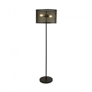Lampadaire Fishnet 2x60W E27 Noir Mat SEARCHLIGHT EU2832-2BK
