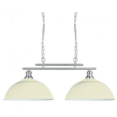 Suspension Fusion 2x60W E27 Crème SEARCHLIGHT 0932-2CR