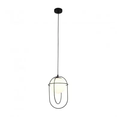 Suspension Boule Axis 1x60W E27 Noir Mat SEARCHLIGHT 9131BK