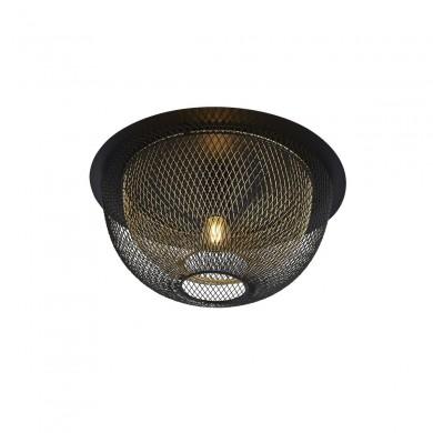 Plafonnier Boule Honeycomb 1x60W E27 Noir Or SEARCHLIGHT 6840BGO