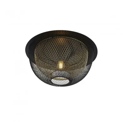 Plafonnier Boule Honeycomb 1x60W E27 Noir Or SC_6840BGO 6840BGO Plafonnier Boule Honeycomb 1x60W E27 Noir Or SEARCHLIGHT 6840BGO