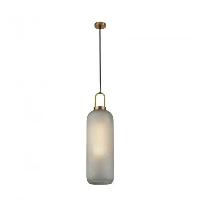 Suspension Pipette 1x60W E27 Verre Laiton Acide SEARCHLIGHT 46641-1AC