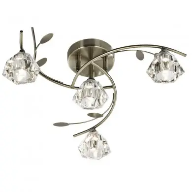Plafonnier Sierra 4x7W G9 Laiton SEARCHLIGHT 2634-4AB