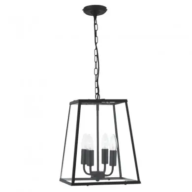 Suspension Lantern Noir 4x7W E14 Noir SEARCHLIGHT 5614BK