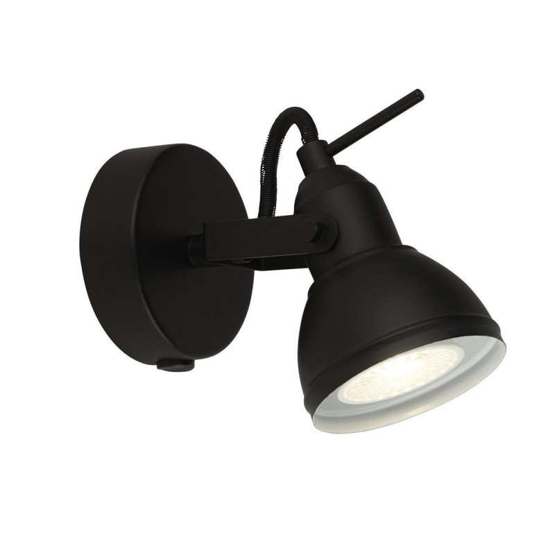 Applique Interrupteur Focus 1x35W GU10 Noir SEARCHLIGHT 1541BK