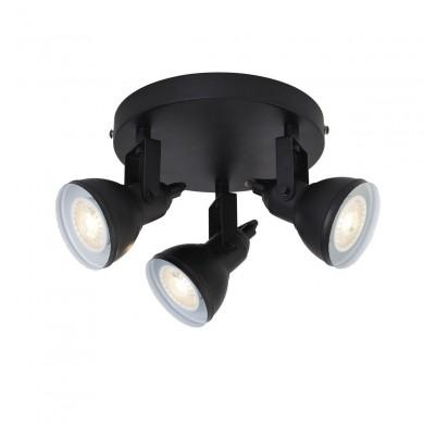 Plafonnier Focus 3x35W GU10 Noir SEARCHLIGHT 1543BK