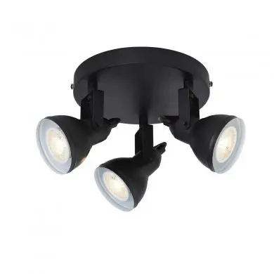 Plafonnier Focus 3x35W GU10 Noir SC_1543BK 1543BK Plafonnier Focus 3x35W GU10 Noir SEARCHLIGHT 1543BK