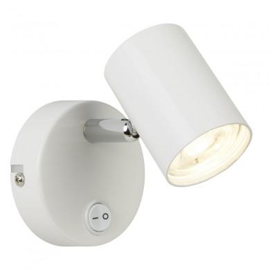 Applique Interrupteur Rollo 4W LED Blanc Chrome SEARCHLIGHT 3171WH