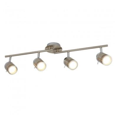 Plafonnier Salle de Bain Spot 4x5W GU10 Chrome Argent SEARCHLIGHT 6604SS