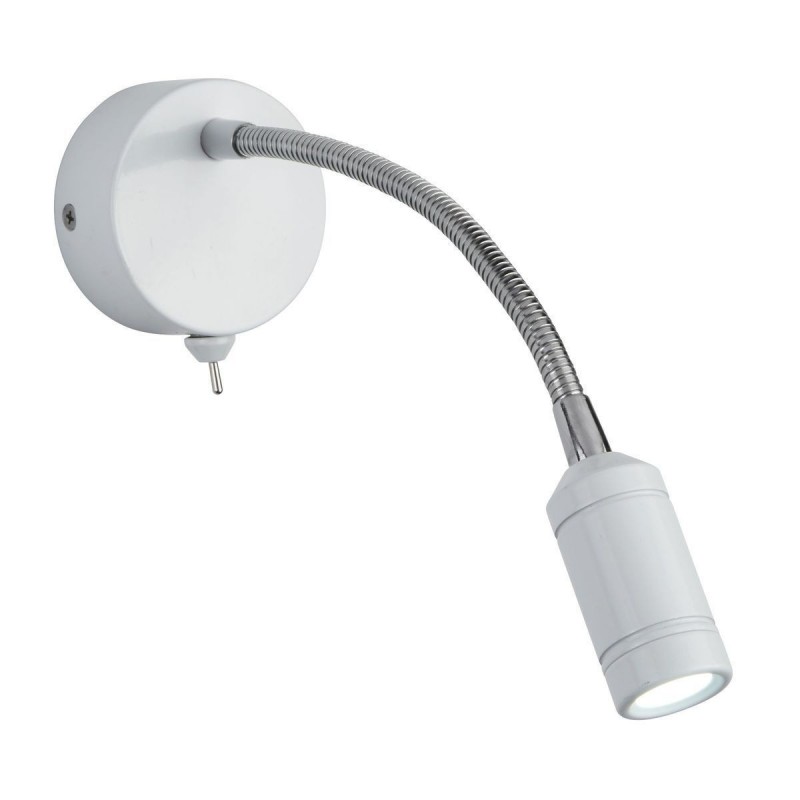 Applique Liseuse Flexy Wall 0,5W LED Blanc Chrome SEARCHLIGHT 2256WH