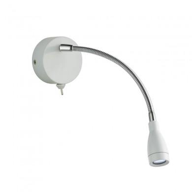 Applique Liseuse Flexy Wall 0,8W LED Blanc SEARCHLIGHT 9917WH