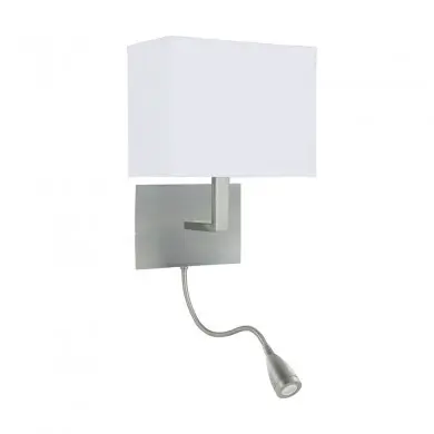 Applique Liseuse Hotel 1x60W E27 Nickel Mat SEARCHLIGHT 6519SS