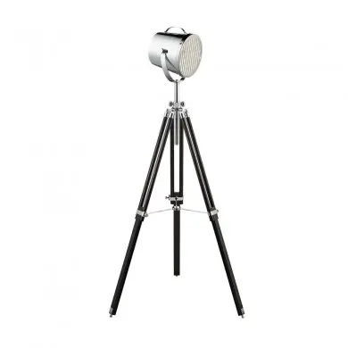 Lampadaire Cinéma Trepied Discus 1x60W E27 Chrome Noir SC_EU3013 EU3013 Lampadaire Cinéma Trepied Discus 1x60W E27 Chrome Noir SEARCHLIGHT EU3013