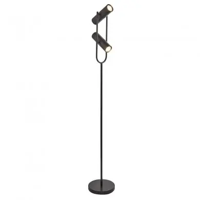 Lampadaire Articulé Ribbon 2x10W GU10 Noir Mat SC_EU2792BK EU2792BK Lampadaire Articulé Ribbon 2x10W GU10 Noir Mat SEARCHLIGHT EU2792BK