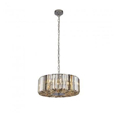 Suspension Chapeau 4x40W E27 Chrome Fumé Ambre SEARCHLIGHT 82101-4CC