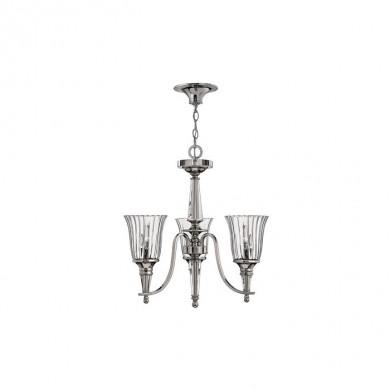 Lustre Chandon 3x60W Argent HINKLEY hkchandon3