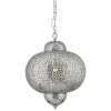 Suspension Fretwork 1x60W E27 Nickel Brillant SEARCHLIGHT 9221-1SS