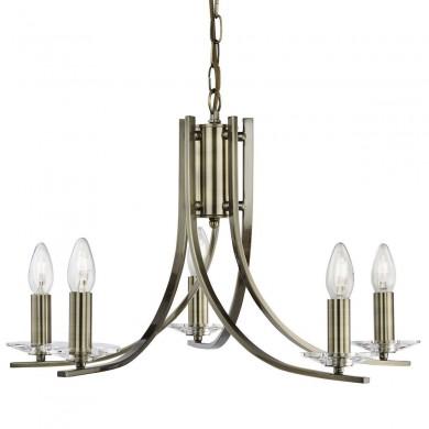 Lustre Ascona 5x10W E14 Laiton SEARCHLIGHT 4165-5AB