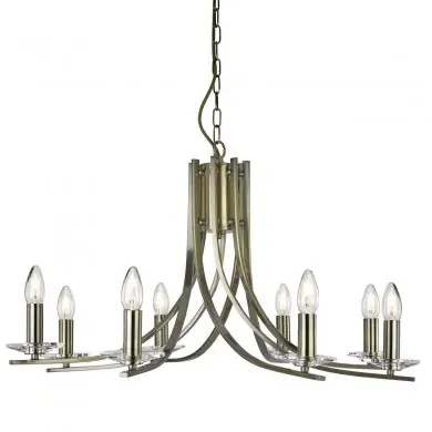 Lustre Ascona 8x10W E14 Laiton SC_4168-8AB 4168-8AB Lustre Ascona 8x10W E14 Laiton SEARCHLIGHT 4168-8AB