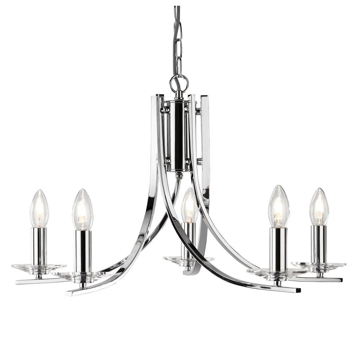 Bras De Lustre Ideal Lux Windsor SP8 – Cristaux – Occasion
