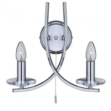 Applique Interrupteur Ascona 2x60W E14 Chrome SEARCHLIGHT 4162-2CC