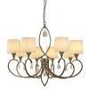 Lustre Abat-Jour Alberto 8x7W E14 Laiton Avoine SEARCHLIGHT 1608-8AB