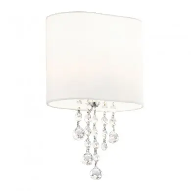 Applique Murale Nina 1x40W E14 Chrome Blanc Noir SEARCHLIGHT 1051-1CC