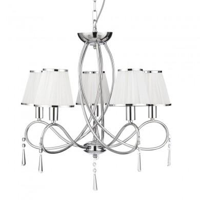 Lustre Abat-Jour Simplicity 5x7W E14 Chrome SEARCHLIGHT 1035-5CC