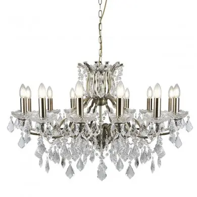 Lustre Pampilles Paris 12x40W E14 Laiton SC_87312-12AB 87312-12AB Lustre Pampilles Paris 12x40W E14 Laiton SEARCHLIGHT 87312-12AB