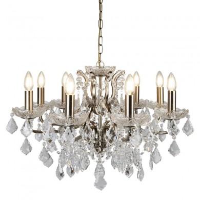 Lustre Pampilles Paris 8x40W E14 Laiton SEARCHLIGHT 8738-8AB