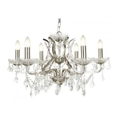 Lustre Pampilles Paris 6x40W E14 Metal SC_8736-6SS 8736-6SS Lustre Pampilles Paris 6x40W E14 Metal SEARCHLIGHT 8736-6SS