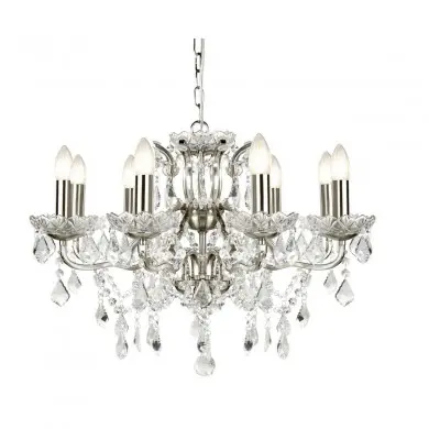 Lustre Pampilles Paris 8x40W E14 Metal SC_8738-8SS 8738-8SS Lustre Pampilles Paris 8x40W E14 Metal SEARCHLIGHT 8738-8SS