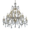 Lustre Pampilles Marie 30x40W E14 Laiton Poli SEARCHLIGHT 1214-30