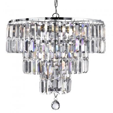 Lustre Cascade Empire 5x40W E14 Chrome SEARCHLIGHT 1375-5CC